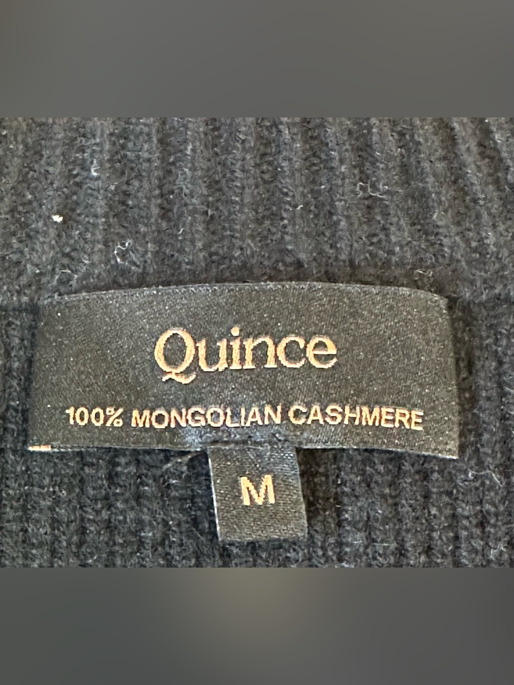 Quince Black Mongolian Cashmere Structured Cardigan - Picture 2 of 8